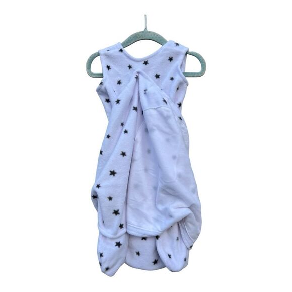 HALO Micro Fleece Sleepsack Swaddle, TOG 3.0, Mini Stars Charcoal, newborn - Picture 4 of 6